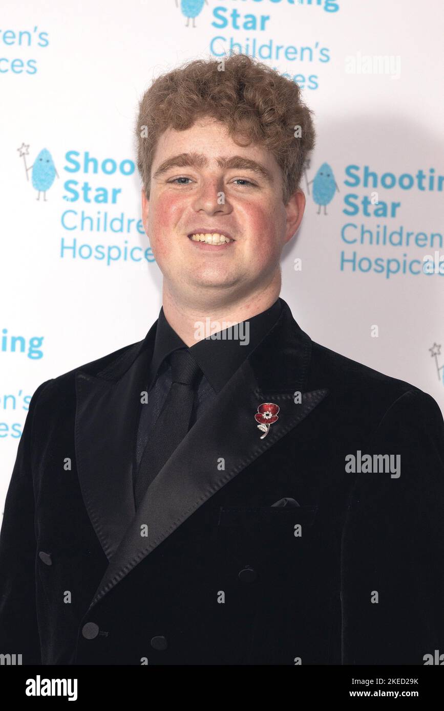 Tom Ball arriving for the annual Shooting Star Ball in aid of leading children's hospice charity Shooting Star Children's Hospices, at the Royal Lancaster, in London. Picture date: Friday November 11, 2022. Stock Photo