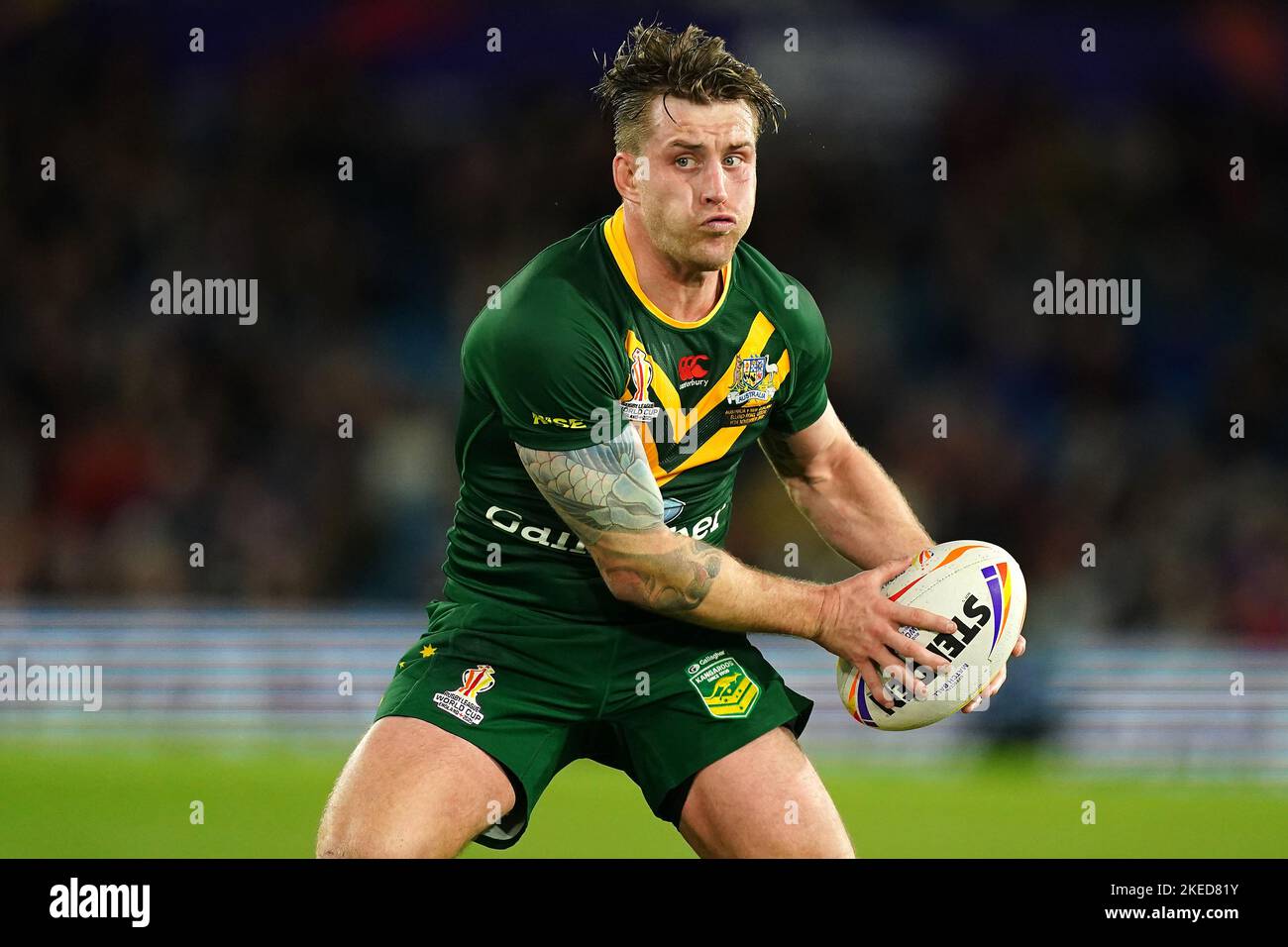 Australia's Cameron Munster during the Rugby League World Cup semi ...