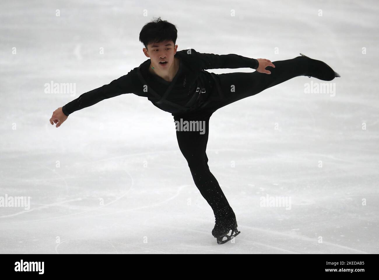 USA's Jimmy Ma during the men's short program during the ISU Grand Prix