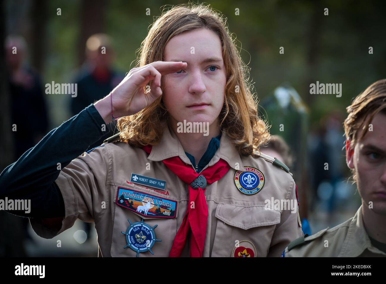 Asian scout in uniform Stock Photo - Alamy