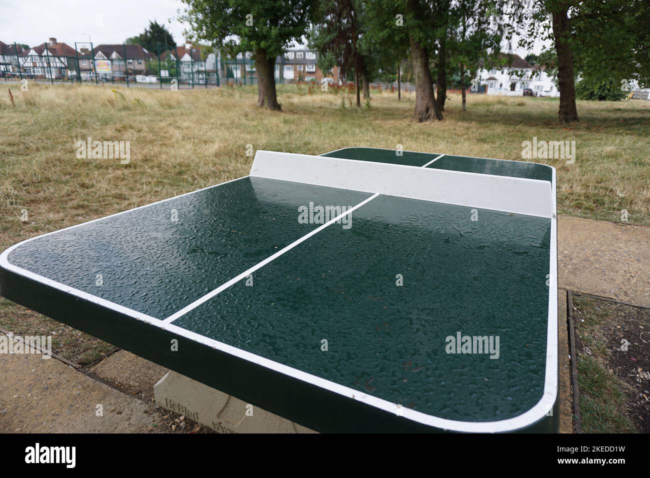 A Table Tennis court at Roe Green Pk in Kingsbury, London, England, U.K