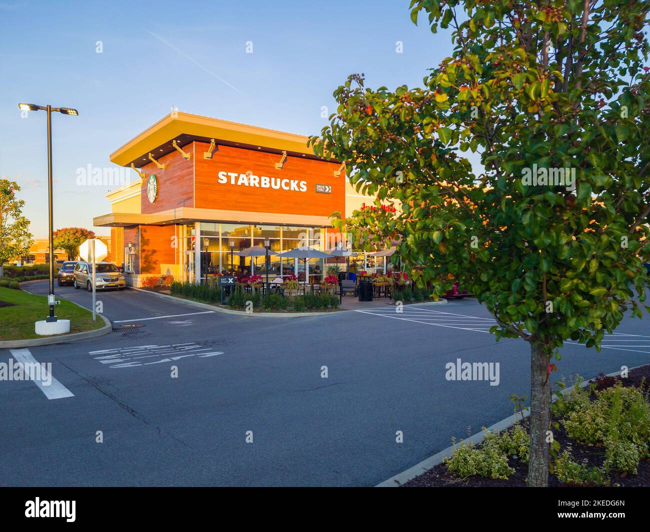New Hartford, New York Oct 10, 2022 Wide Landscape View of Starbuck