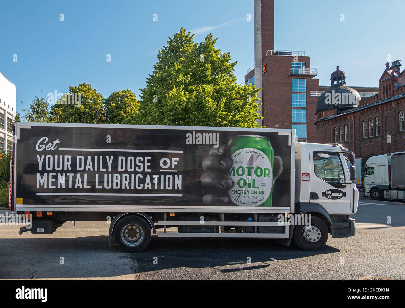 Helsinki, Finland July 20, 2022 Historic port. Closeup of delivery