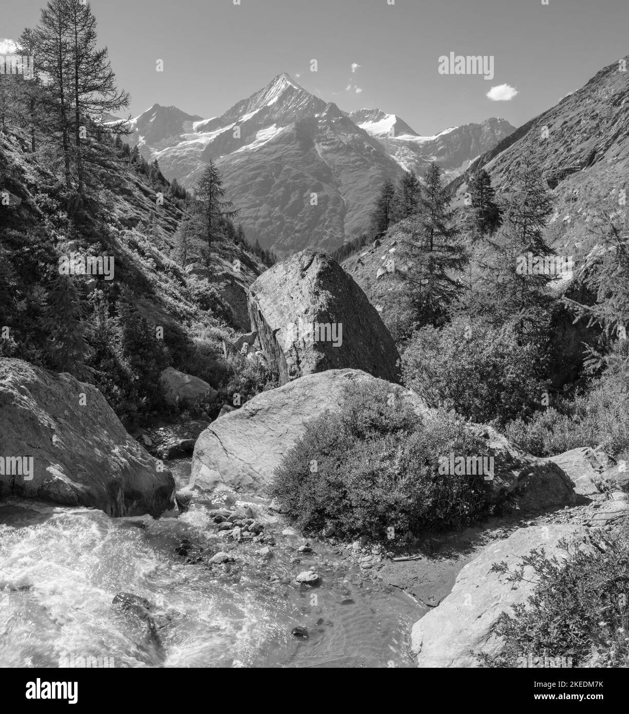 Walliser alps Black and White Stock Photos & Images - Alamy