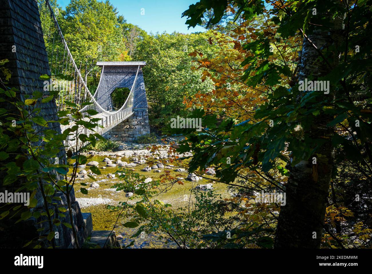 Wire Bridge New Portland Maine Stock Photo Alamy wire-bridge-new-portland-maine-stock-photo-alamy