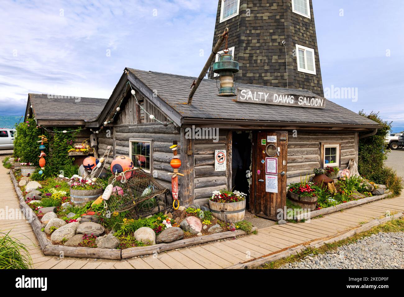 Salty Dawg Saloon; Homer Spit; Homer; Alaska; USA Stock Photo Alamy