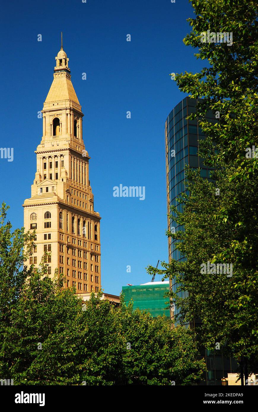 The Traveler Insurance Tower,in Hartford, Connecticut, houses the corporate headquarters of the insurance company Stock Photo