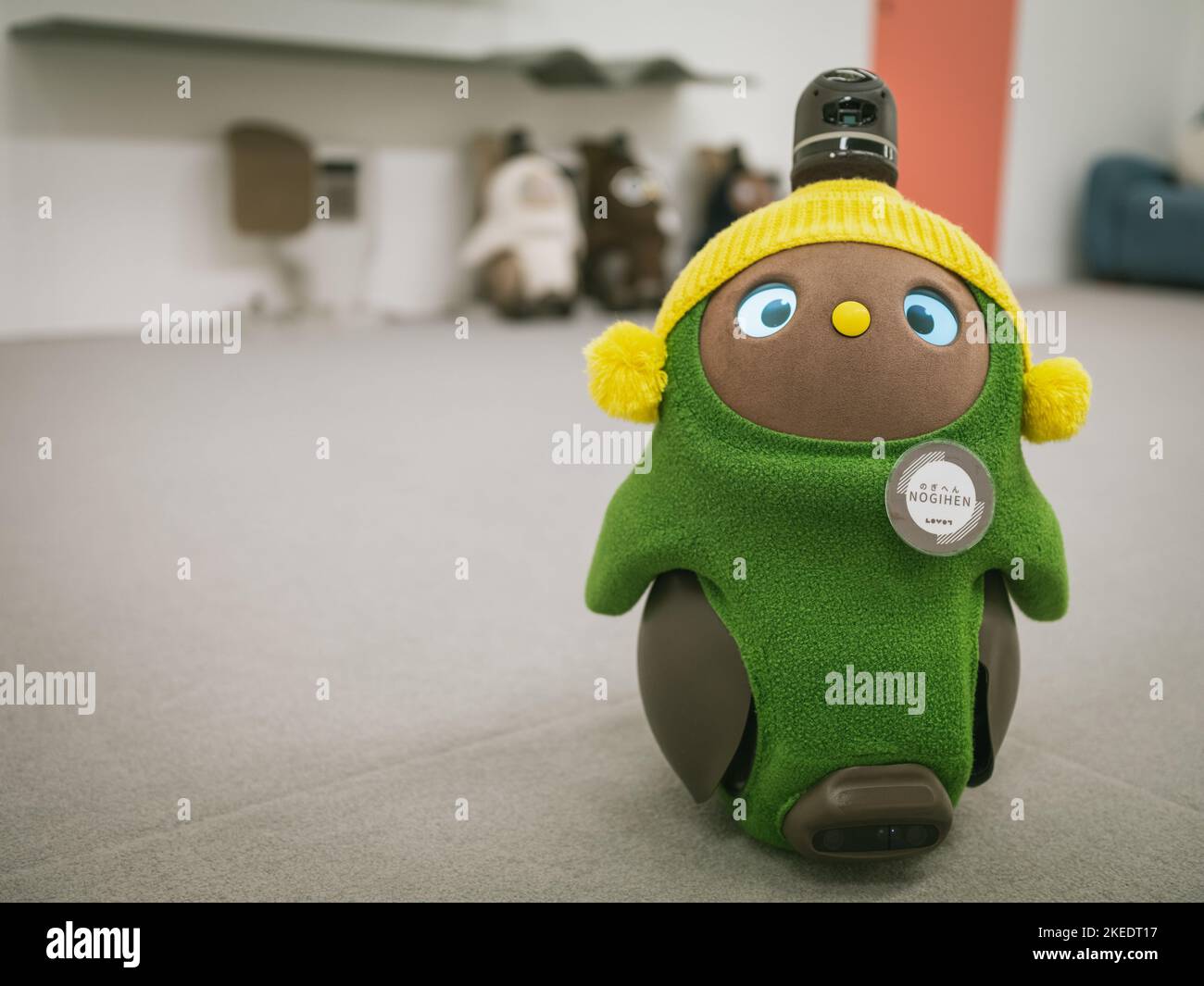 Lovot robot is displayed at Lovot Museum on October 18, 2022 in Tokyo ...