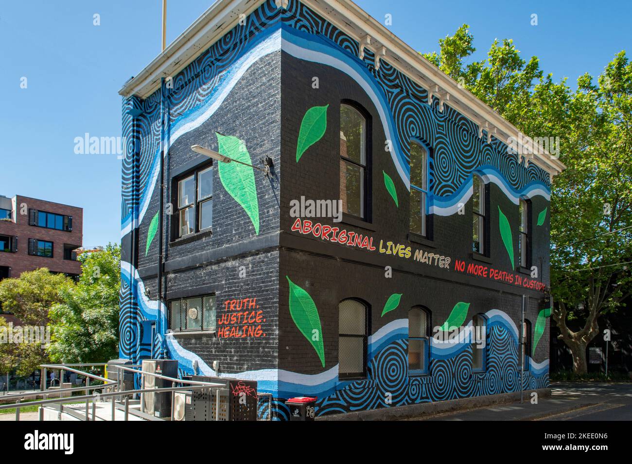 Aboriginal Lives Matter Street Art, Collingwood, Melbourne, Victoria