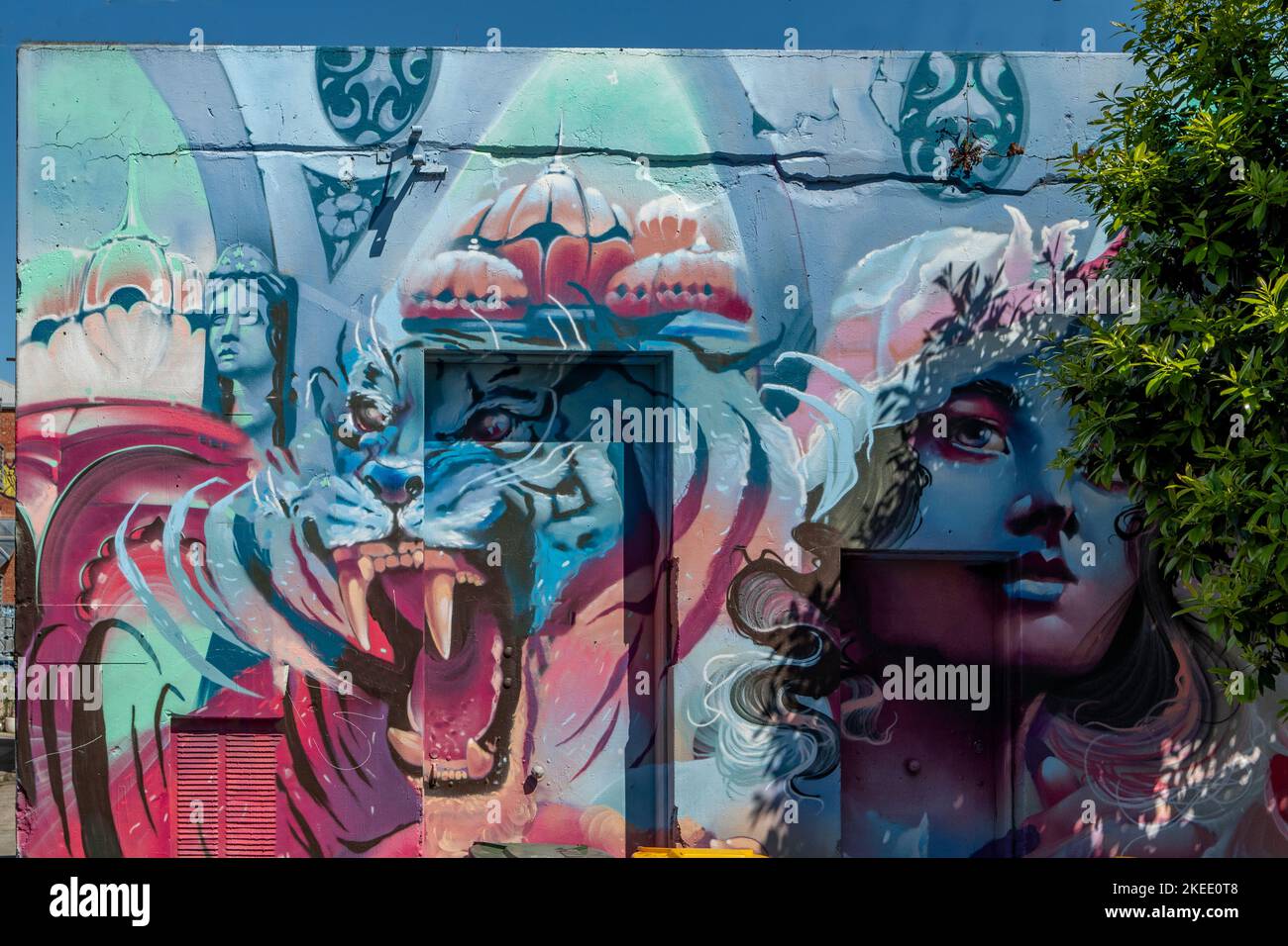 Street Art, Collingwood, Melbourne, Victoria, Australia Stock Photo
