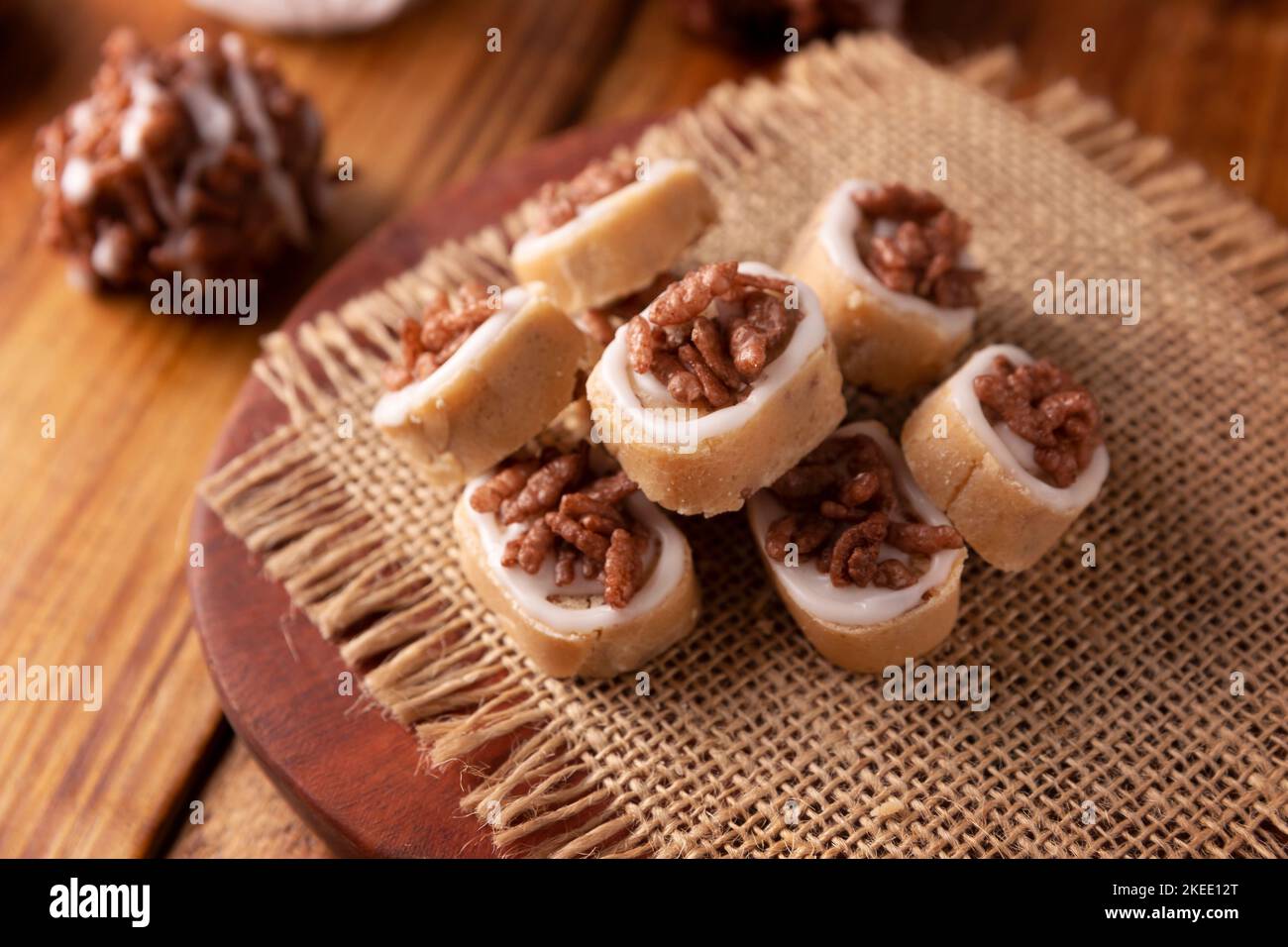 Homemade Mexican sweets, made from sweetened milk, traditionally handmade. Stock Photo