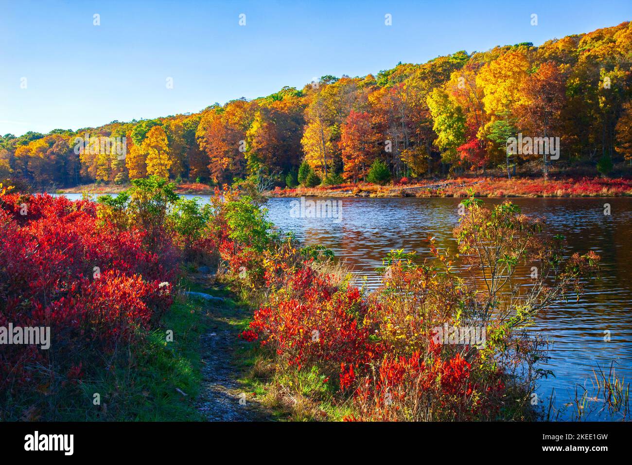 Blue Mountain Lake, New Jersey, just off the Appalachian Trail, was