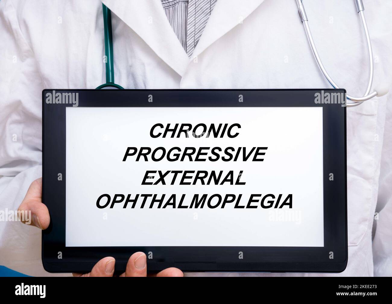 Chronic progressive external ophthalmoplegia, conceptual image Stock Photo