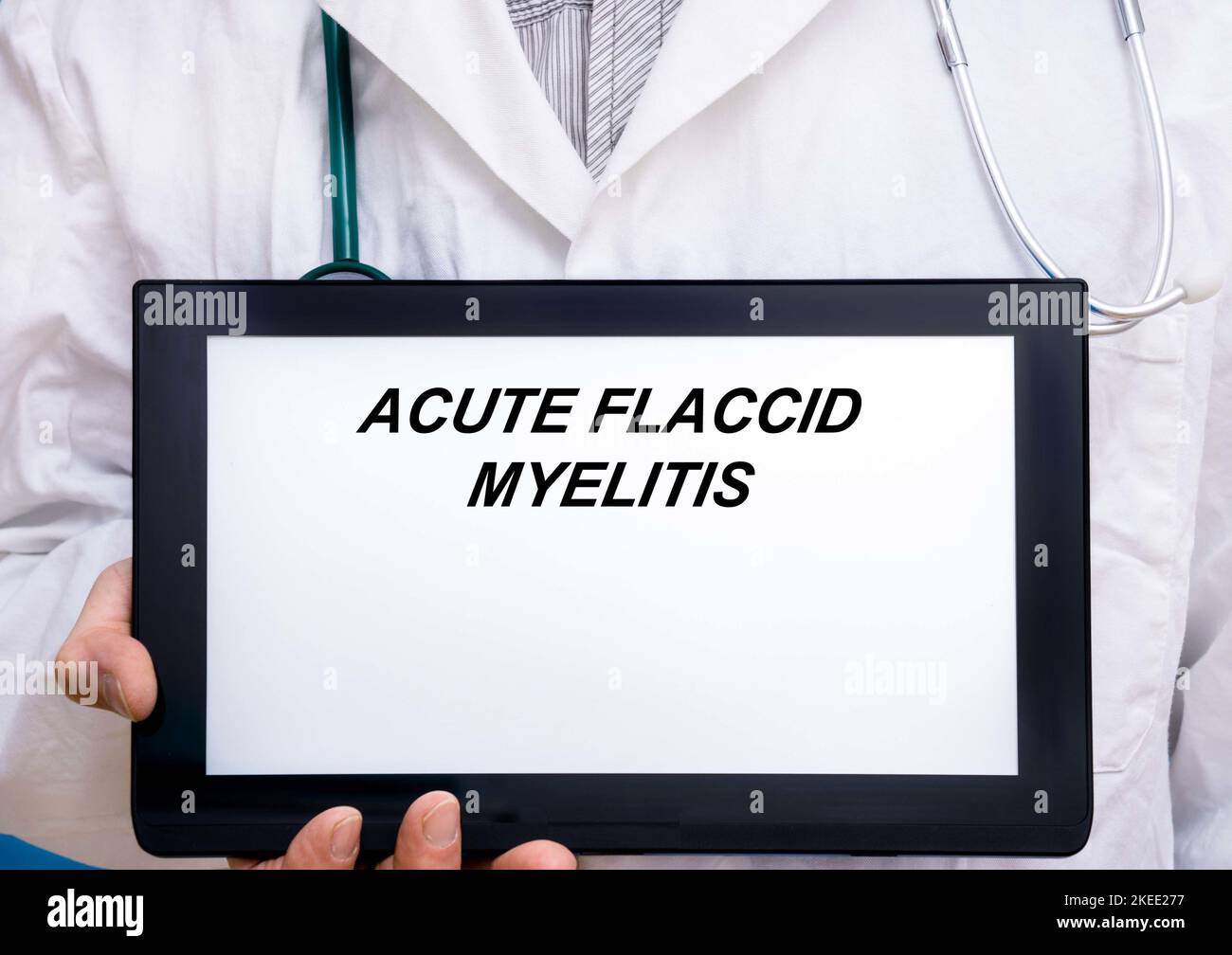 Acute flaccid myelitis, conceptual image Stock Photo