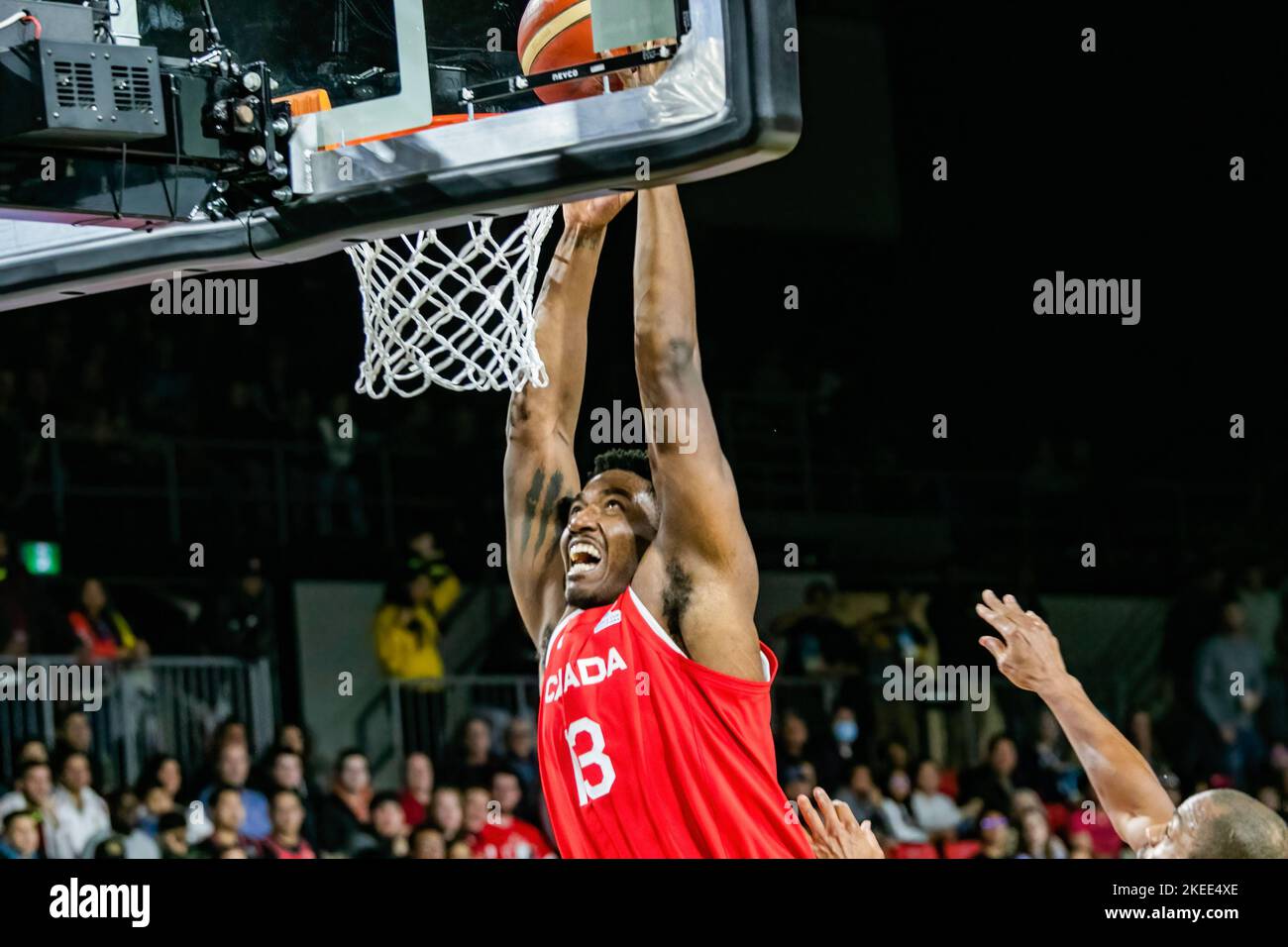 Canada's Kalif Young seen in action as Canada defeats, Venezuela. , . Canada Goose is now 9-0 in qualifying. Credit: SOPA Images Limited/Alamy Live News Stock Photo
