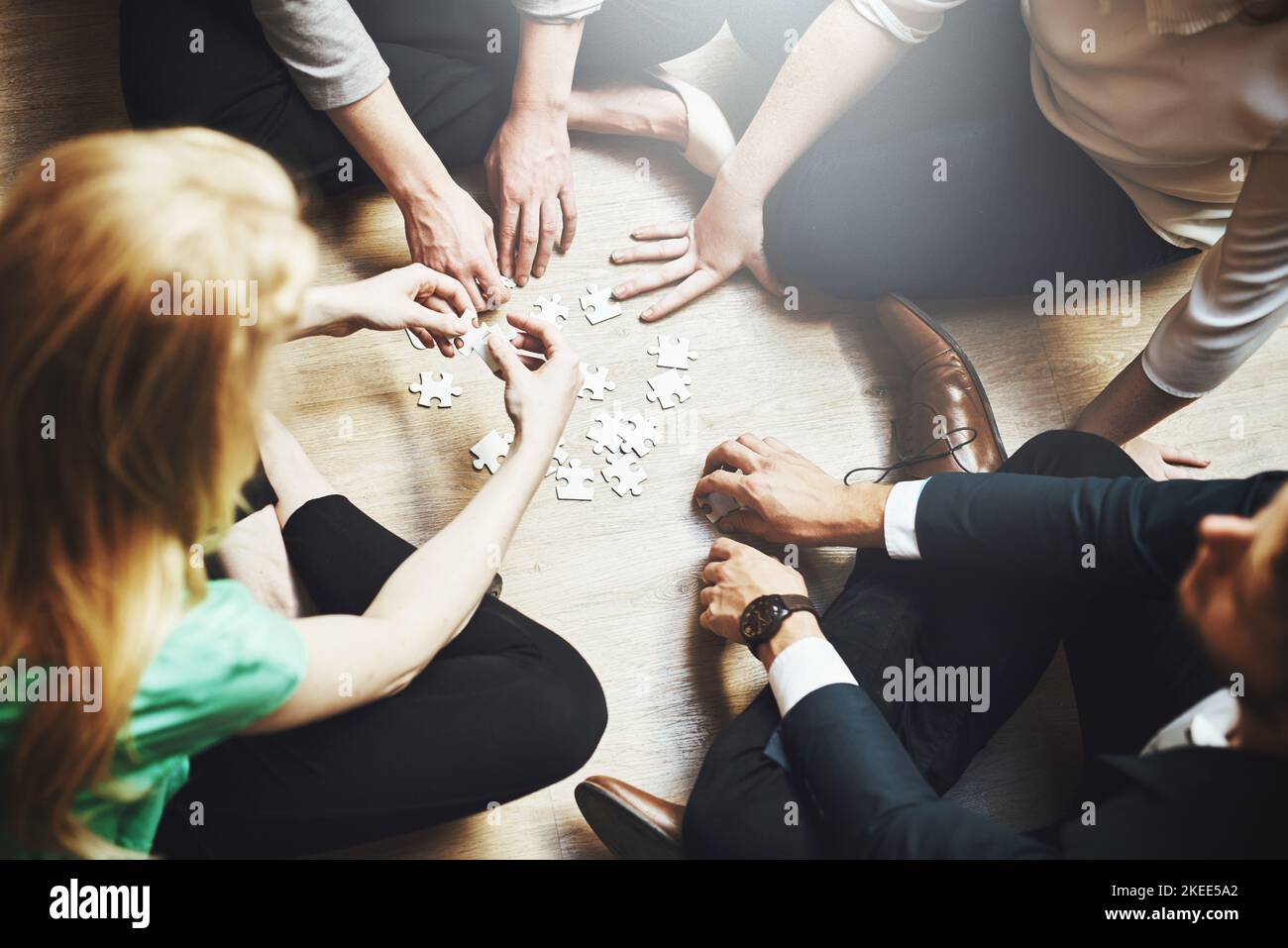 Success is about know how to put things together. High angle shot of a