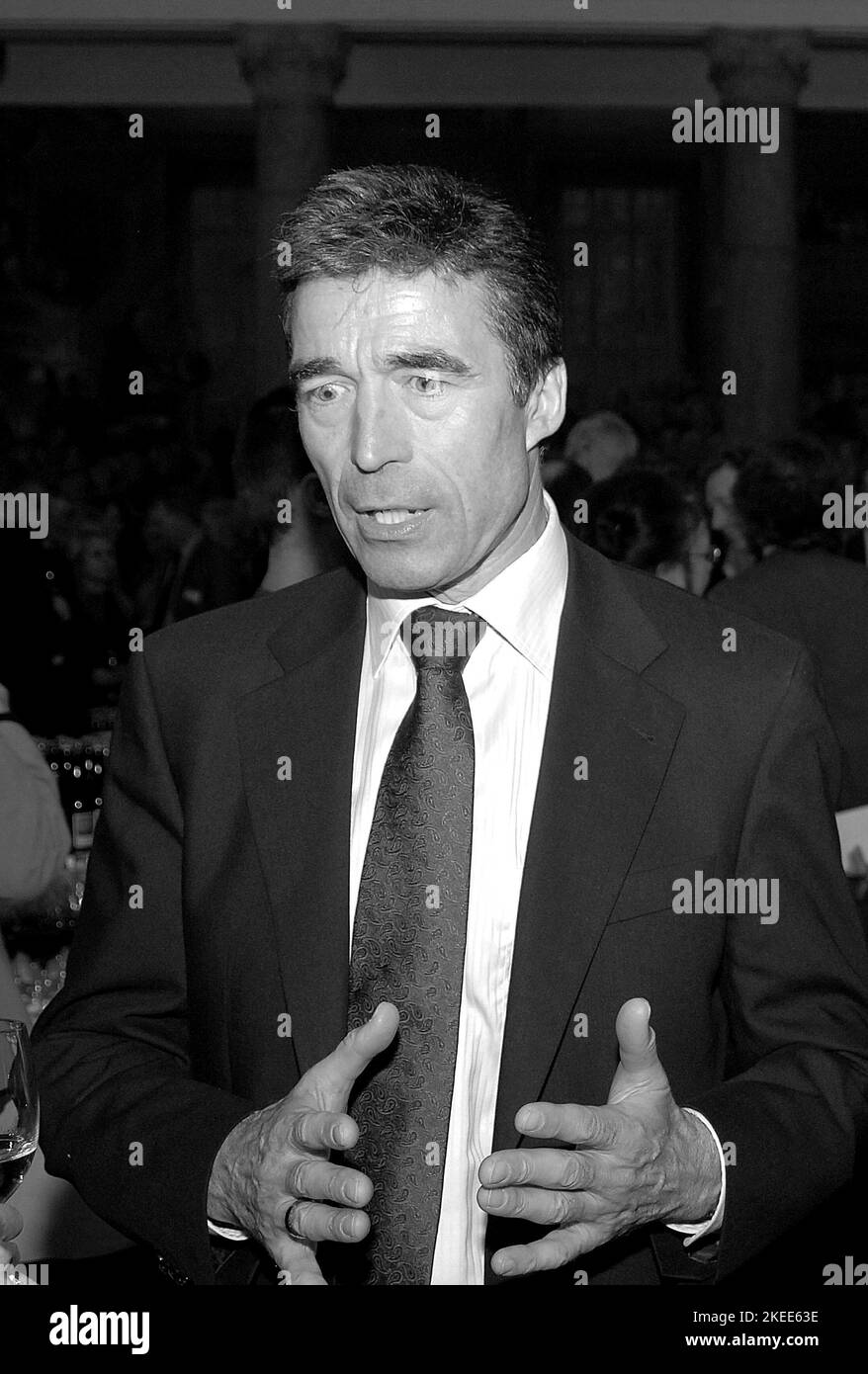 COPENHAGEN/DANAMRK/DENMARK.   Anders Fogh Rasmussen, danish prime minister and chaiarman and leader of danish liberal political party Feb.22, 2007                  (PHOTO BY FRANCIS DEAWN / DEAN PICTURES) Stock Photo