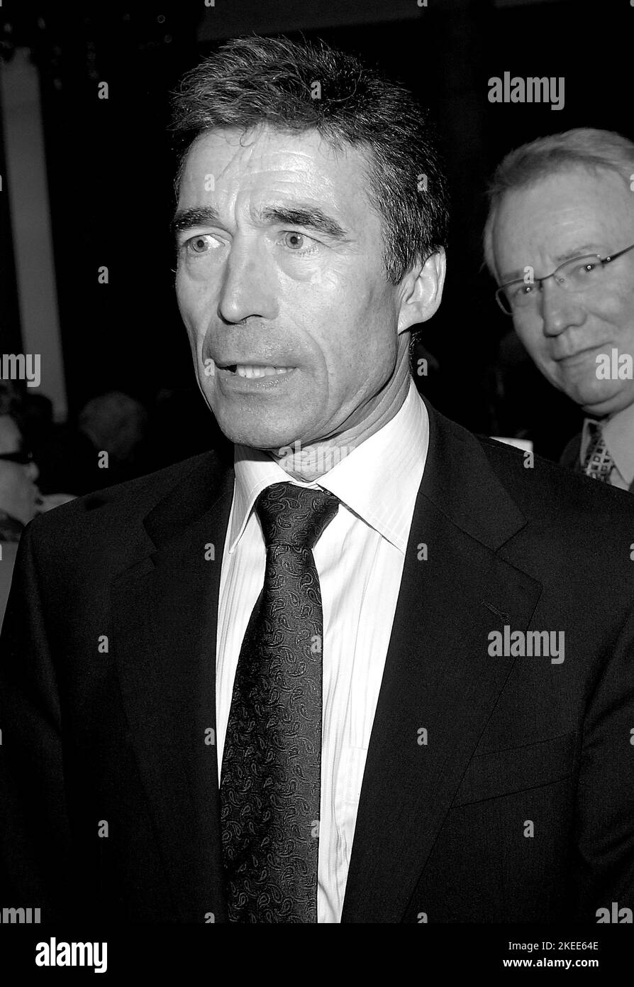COPENHAGEN/DANAMRK/DENMARK.   Anders Fogh Rasmussen, danish prime minister and chaiarman and leader of danish liberal political party Feb.22, 2007                  (PHOTO BY FRANCIS DEAWN / DEAN PICTURES) Stock Photo