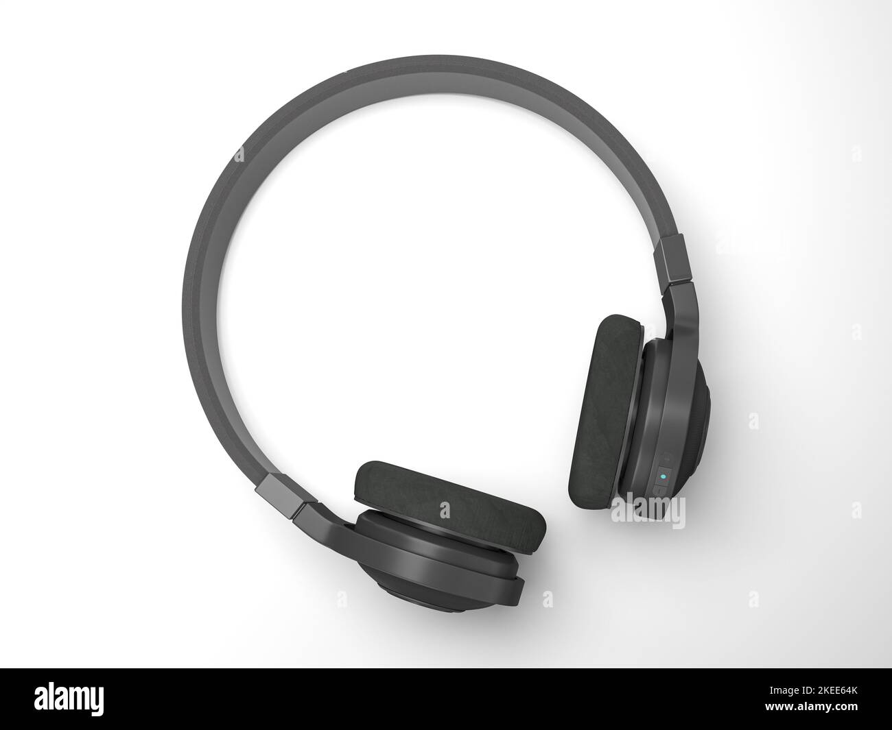 Headphones on a white background. 3d illustration Stock Photo - Alamy