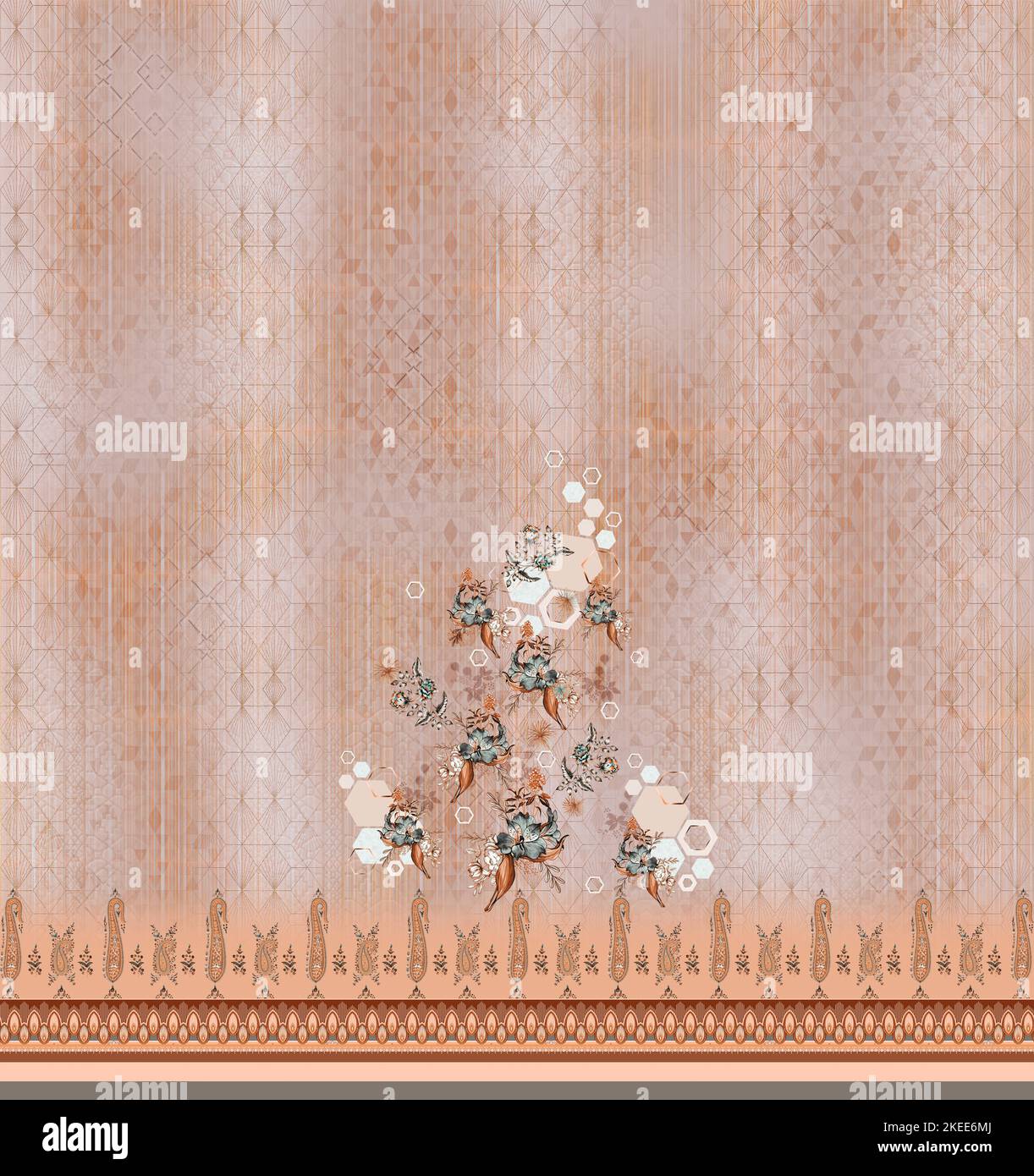 Orange and pink indowestern dress - New India Fashion, image size:1222x1390