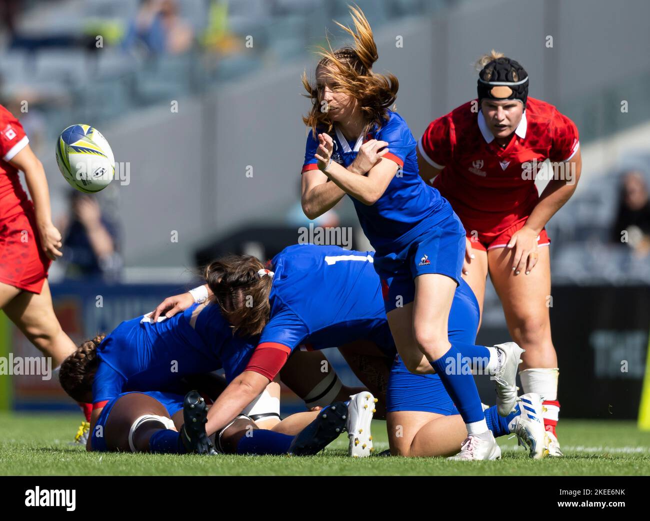 France's Pauline Bourdon during the Women's Rugby World Cup third place play-off match at Eden Park in Auckland, New Zealand. Picture date: Saturday November 12, 2022. Stock Photo