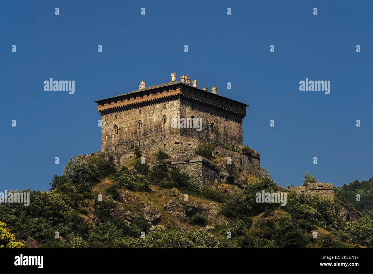 An austere, undecorated cube and early example of a fortress built as a ...