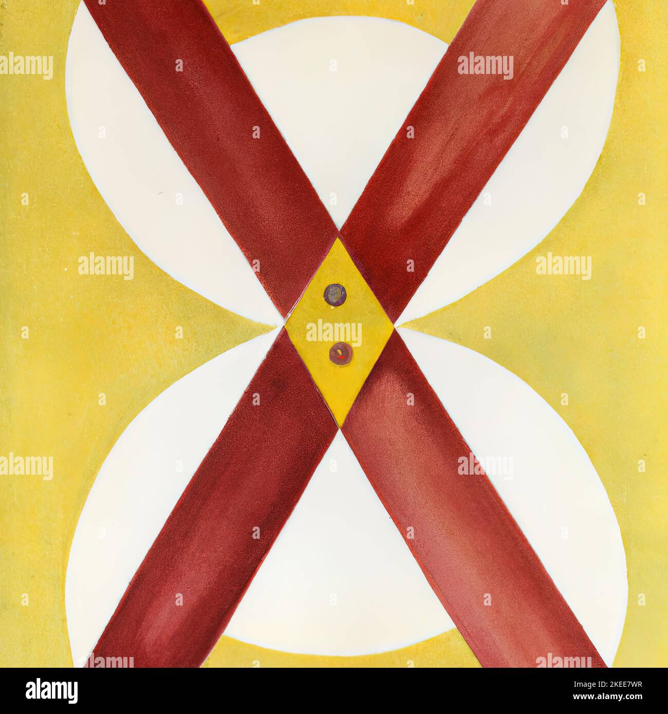 The letters X and O in a piece of 