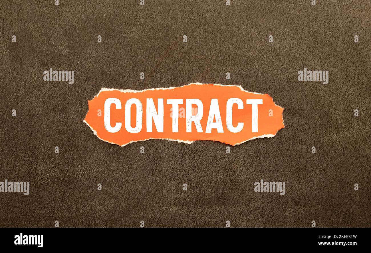 Fake Dictionary, Dictionary definition of the word contract. including