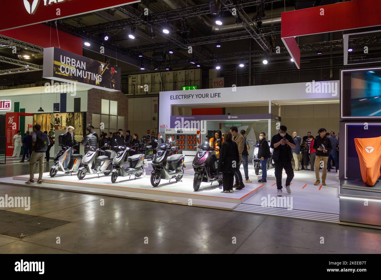 Motorbike and accessories exposed at EICMA, international motorcycle