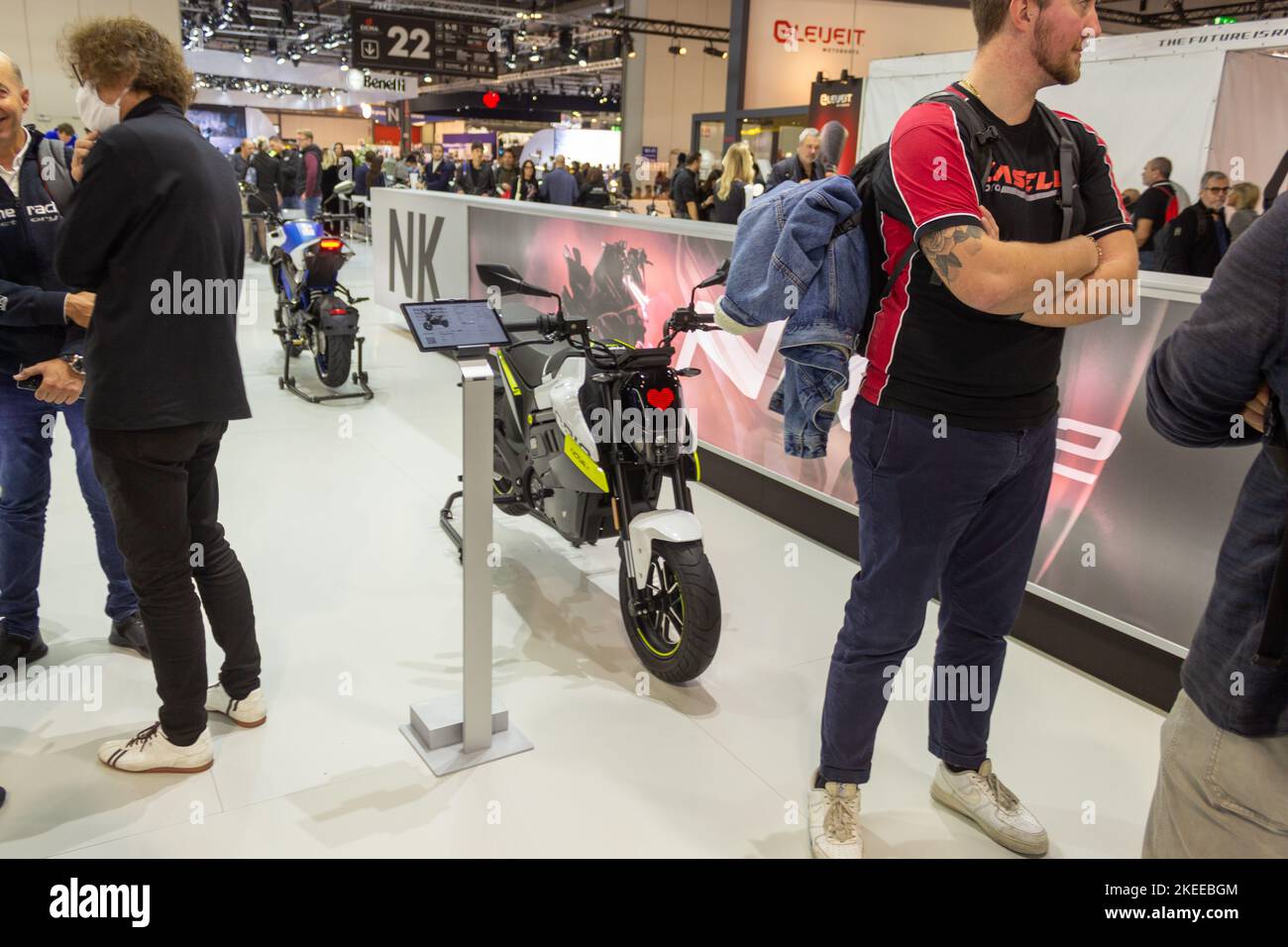Motorbike and accessories exposed at EICMA, international motorcycle