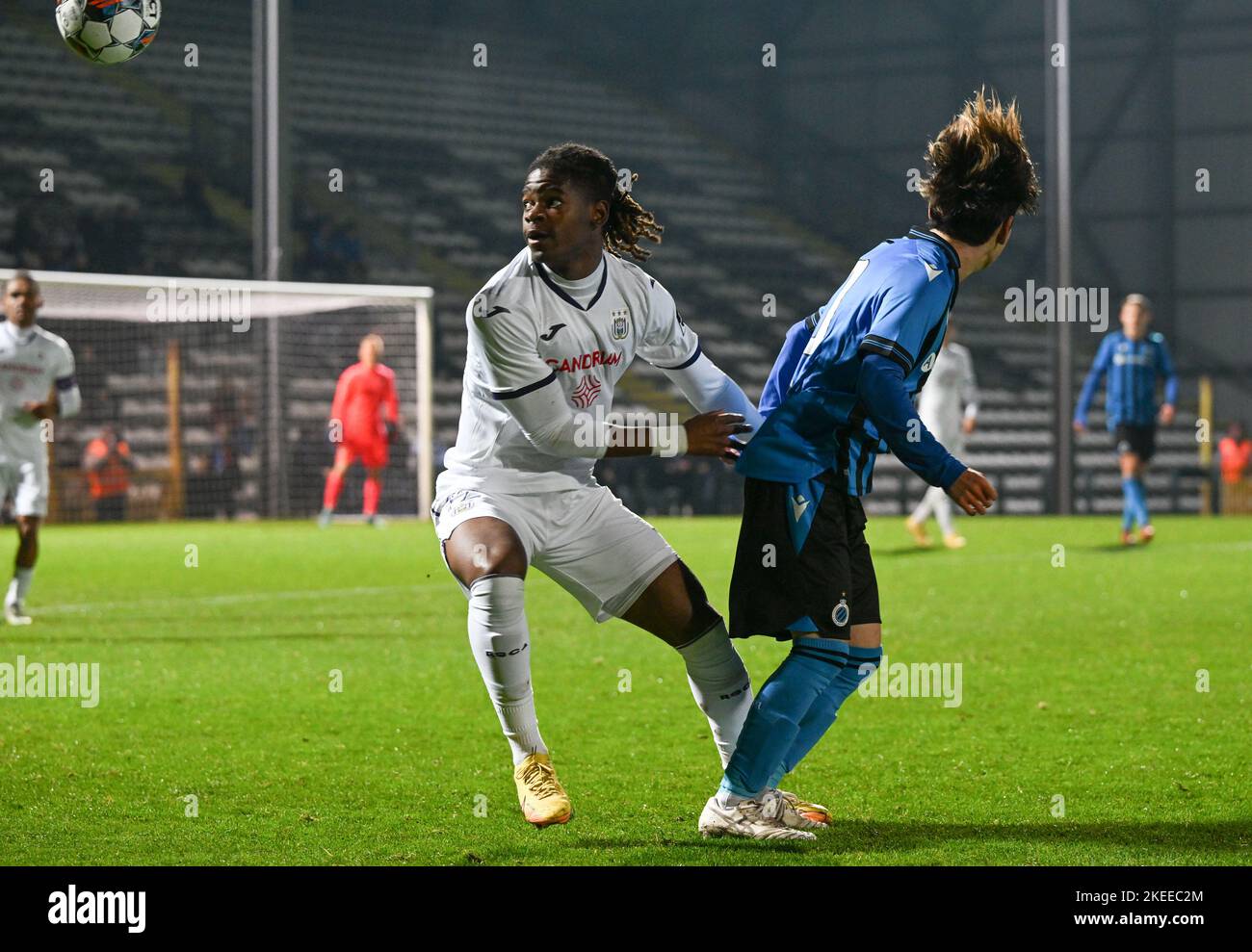 NEERPEDE, BELGIUM - AUGUST 04 : Enock Agyei during the photoshoot of Rsc  Anderlecht Futures on