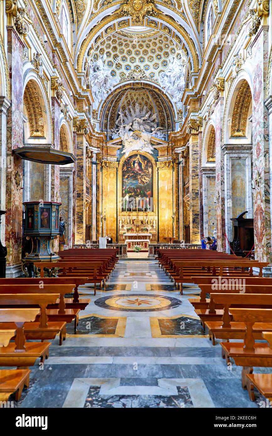 Rome Lazio Italy. The Church of St. Louis of the French is a Roman Catholic church Stock Photo