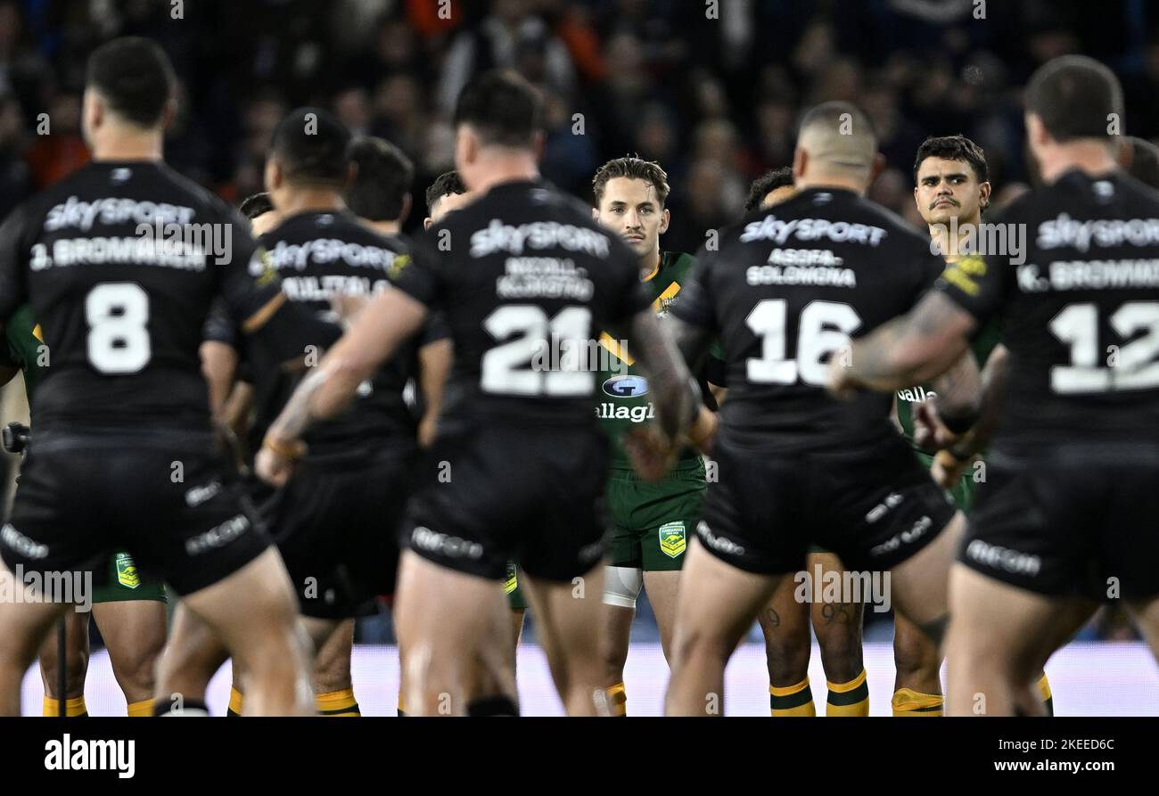 Rugby league world cup haka hi-res stock photography and images