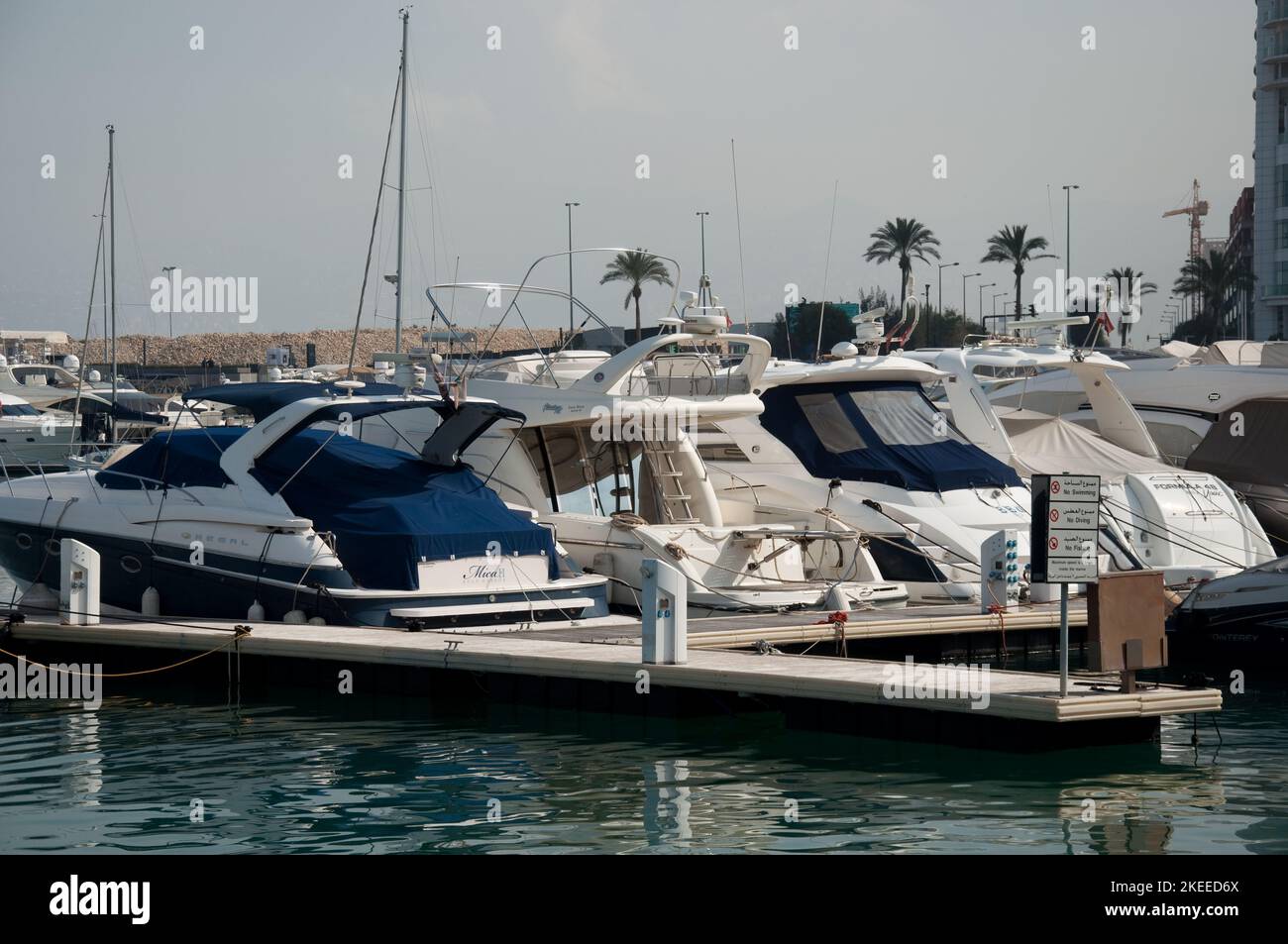 Small boats, Marina, Beirut, Lebanon, Middle East Stock Photo Alamy