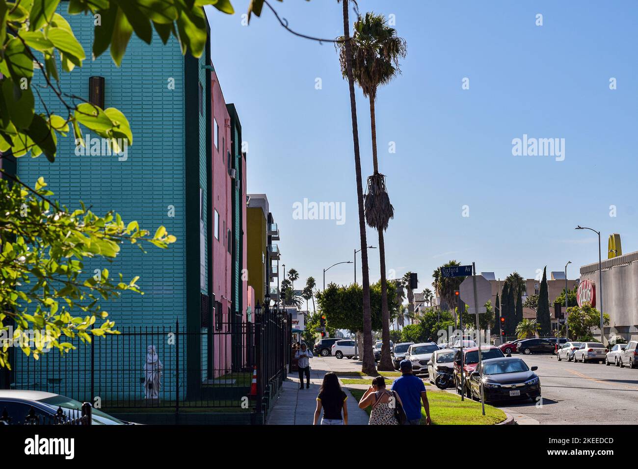 Colorful community near Koreatown neighborhood Stock Photo - Alamy