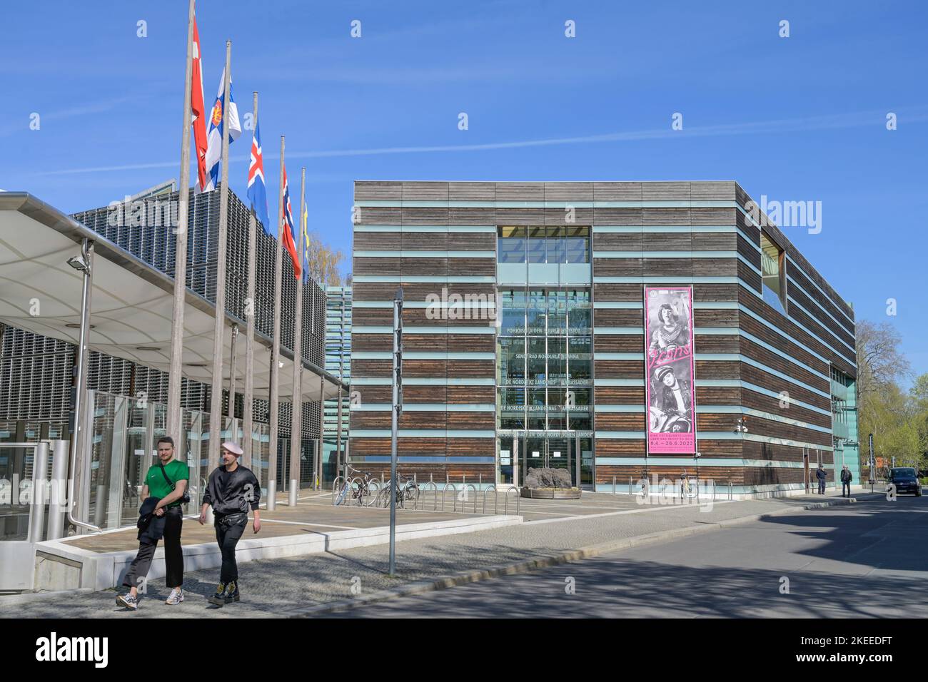 Nordische Botschaften, Rauchstraße, Tiergarten, Mitte, Berlin, Deutschland Stock Photo