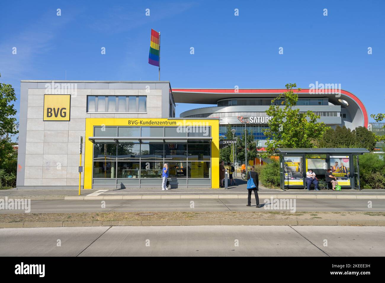 BVG Kundenzentrum, Marzahner Promenade, Marzahn-Hellersdorf, Berlin, Deutschland Stock Photo