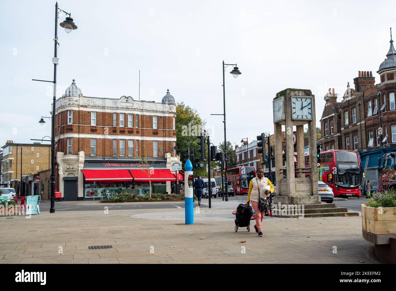 London November 2022 The Clock Tower on Uxbridge Road, an historical