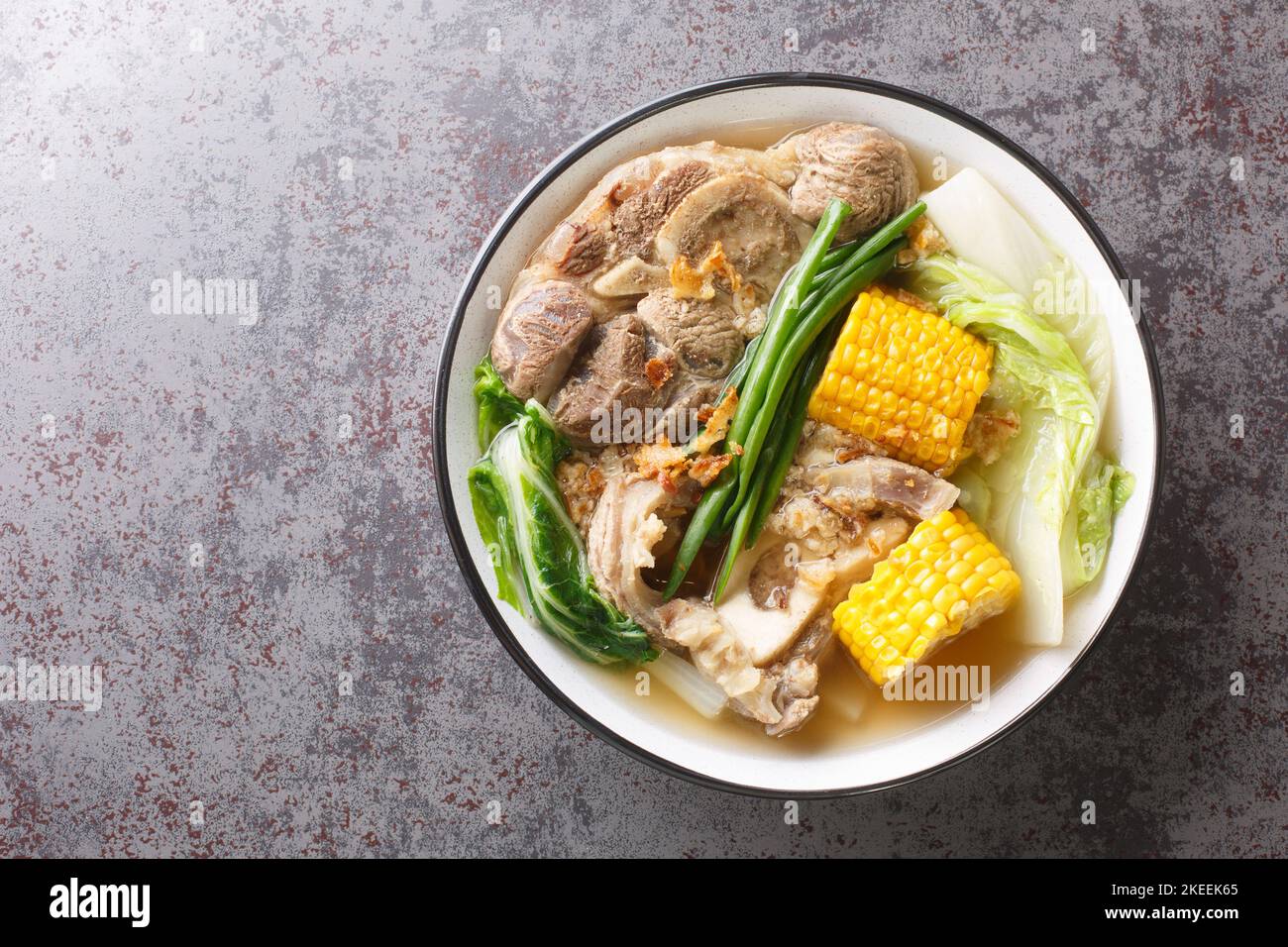 Bulalo is a Filipino stew made from beef shanks and marrow bones ...