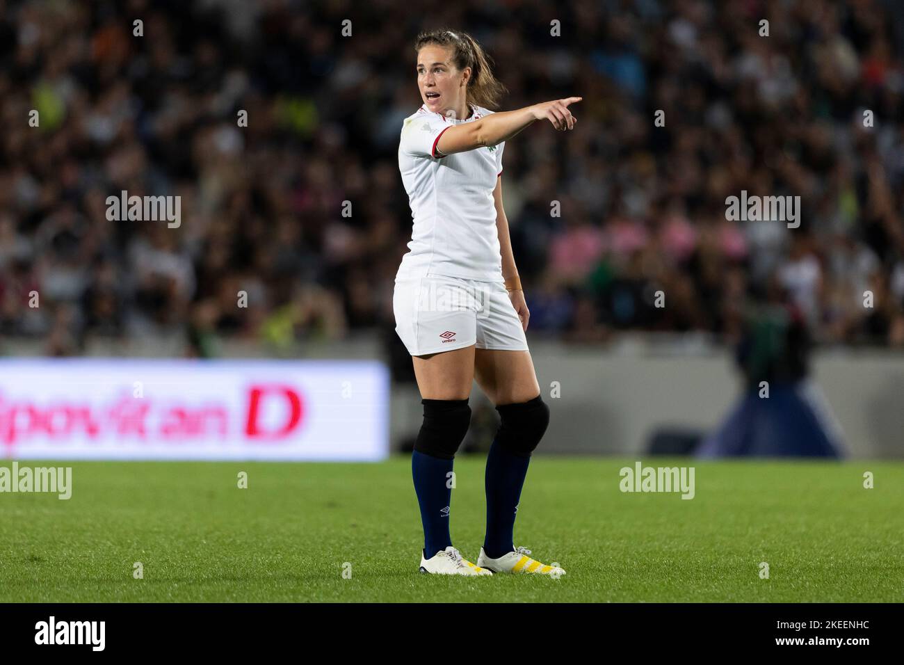 England's Emily Scarratt during in the Women's Rugby World Cup final match at Eden Park in Auckland, New Zealand. Picture date: Saturday November 12, 2022. Stock Photo