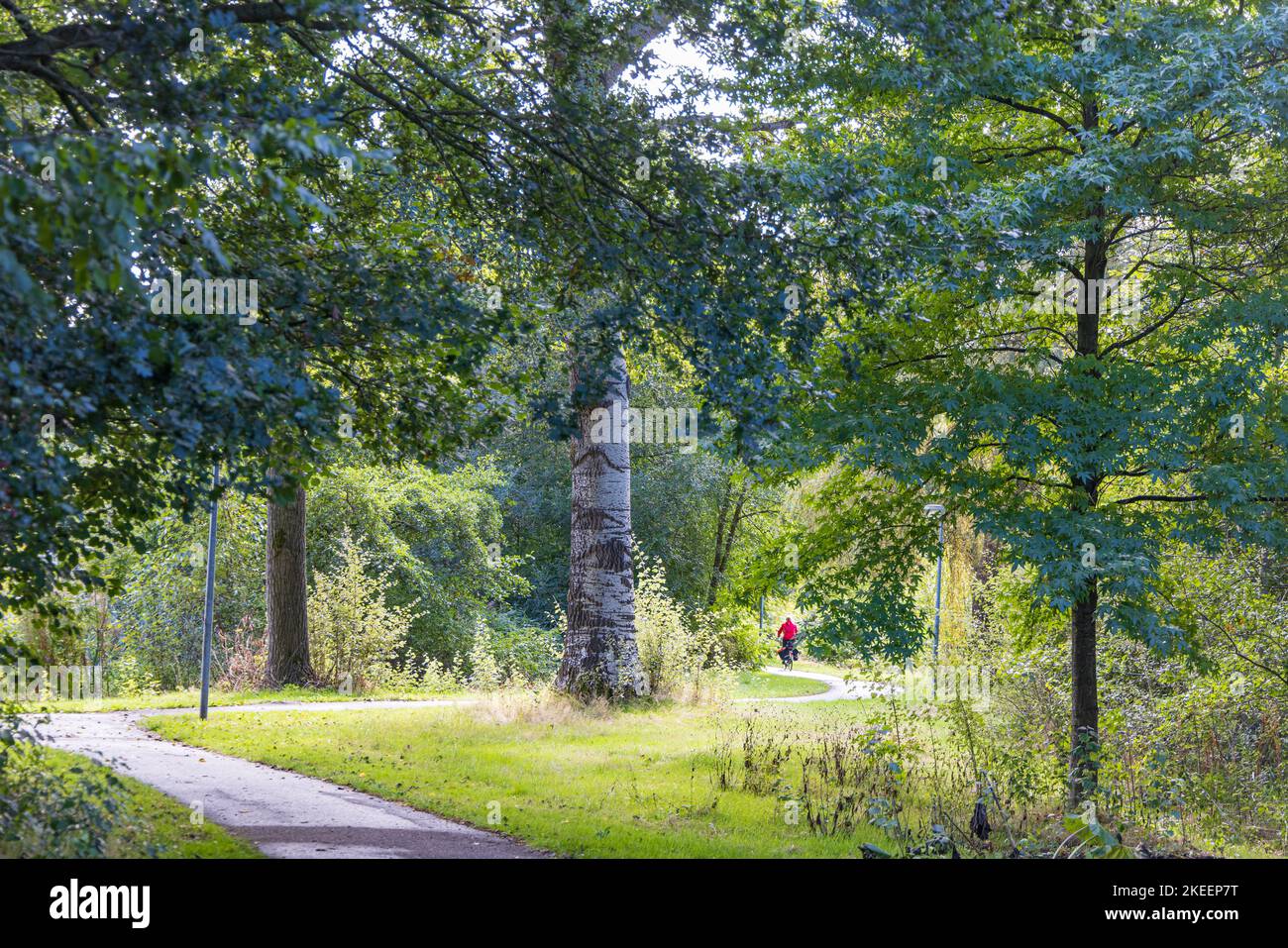 Johan Smitpark in Zuidhorn, municipality Westerkwartier Groningen province in the Netherlands Stock Photo