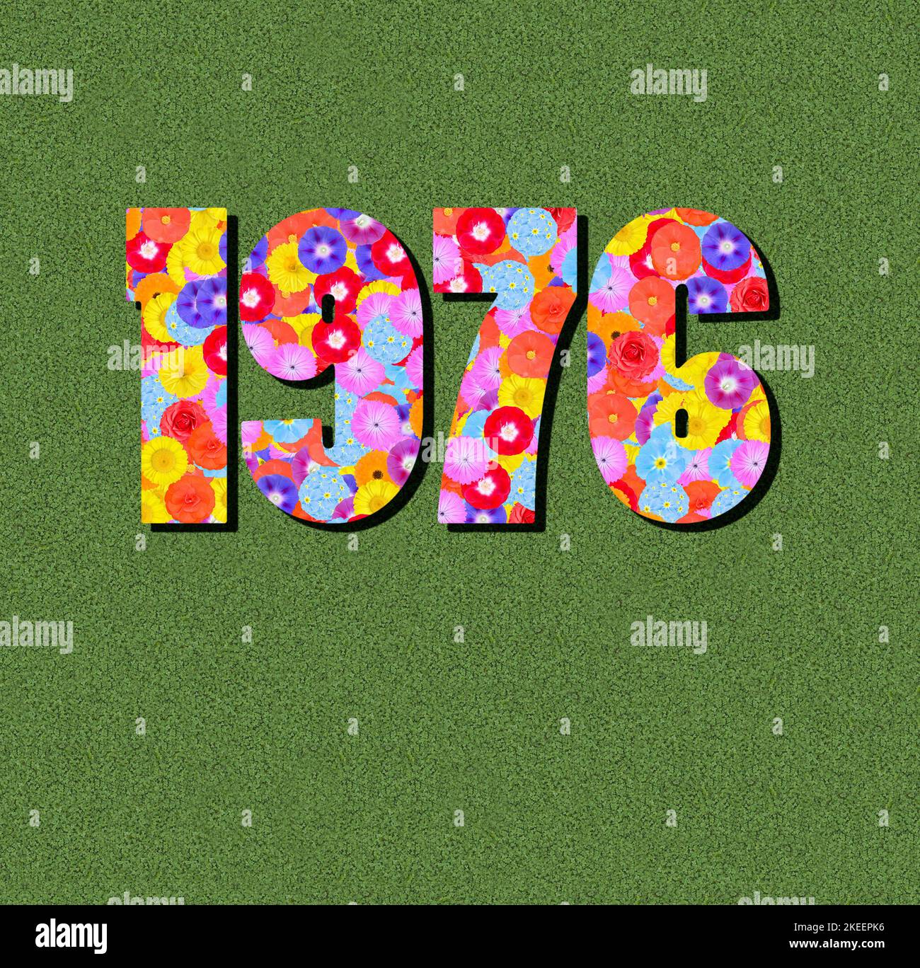 year 1976 by using image IDs 2KA2J50 and 2KACK1X Stock Photo