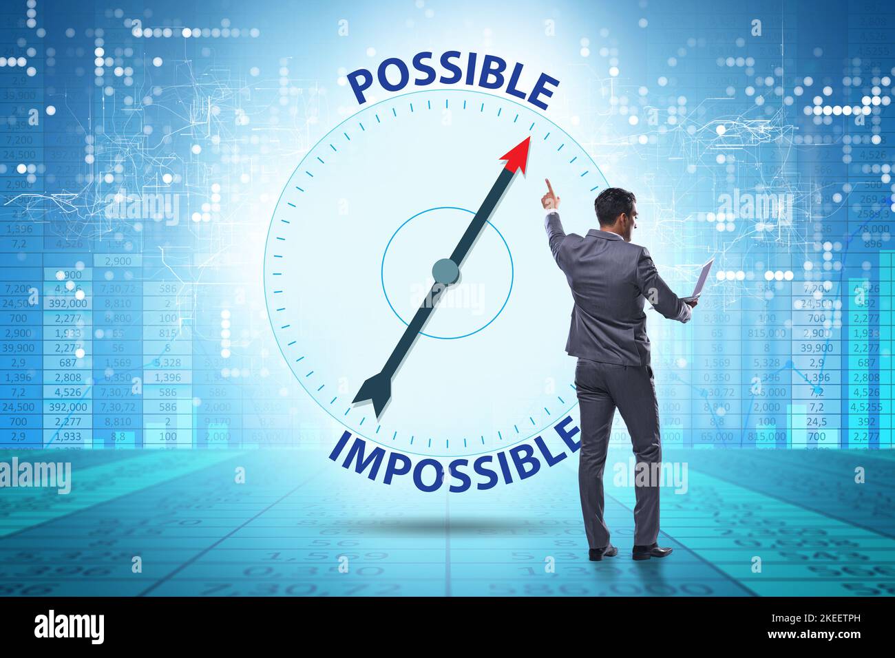Compossibility Concept possible impossible opportunities hi-res stock photography and ...
