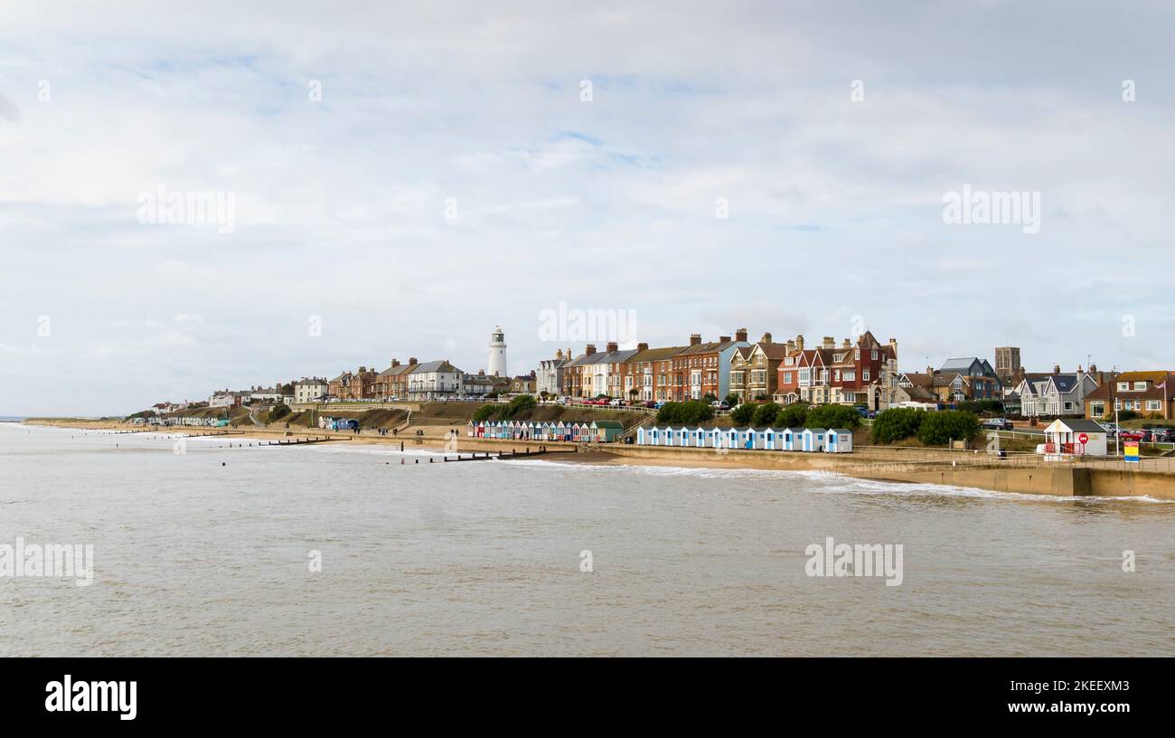 Southwold seafront from Pier Suffolk 2022 Stock Photo