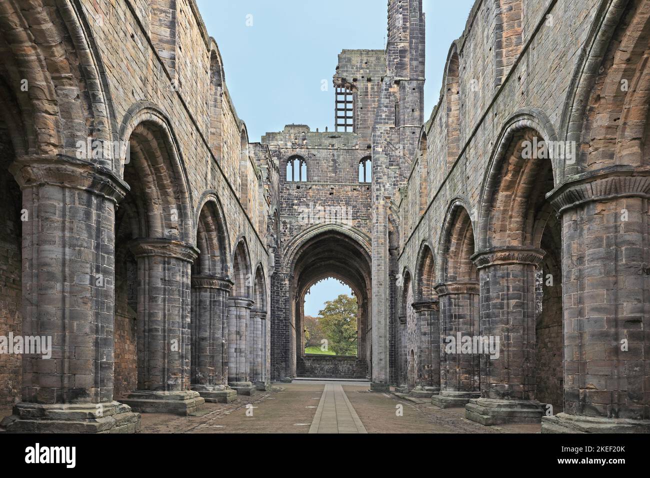 Kirkstall Abbey (ruin), Leeds, Yorkshire, England, United Kingdom Stock Photo
