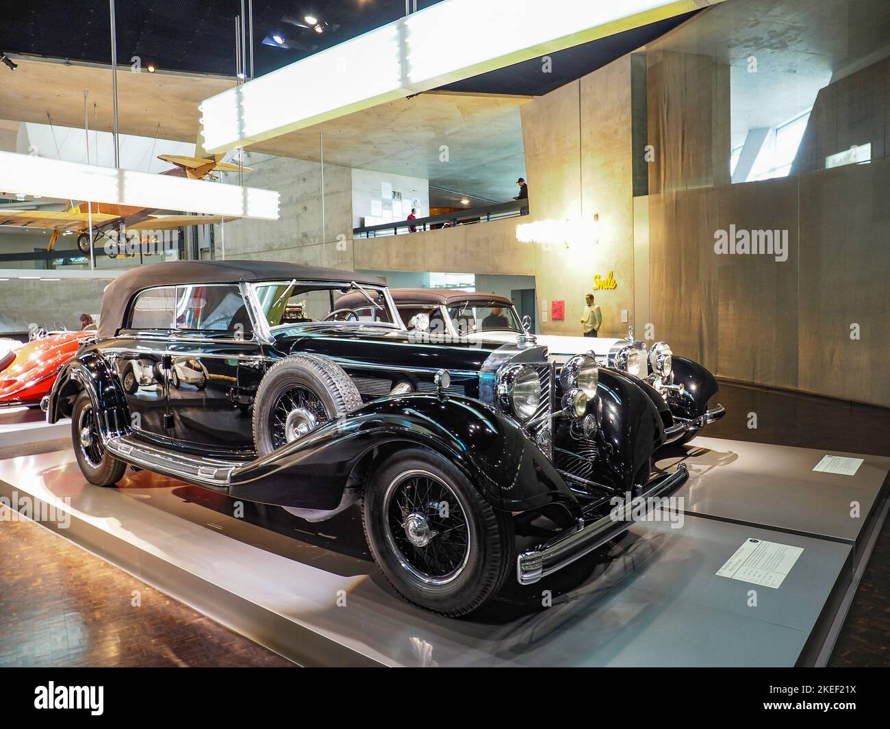 1937 Mercedes-Benz  770 'Grosser Mercedes' at the Mercedes-Benz Museum. Stock Photo