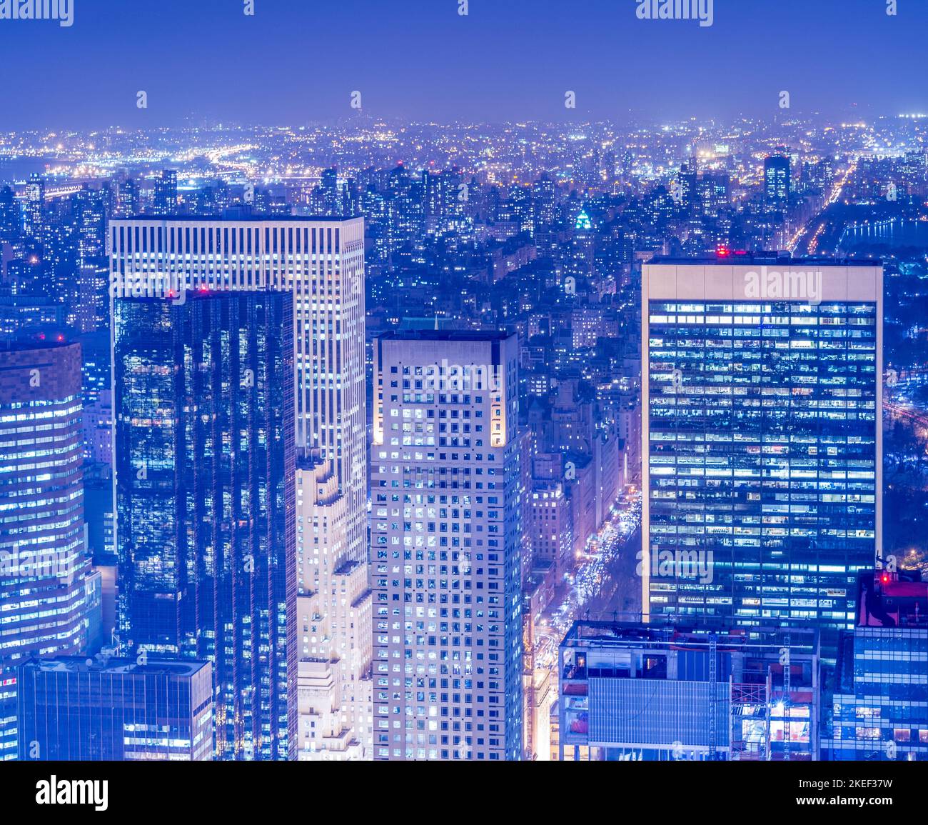 the-view-of-new-york-manhattan-during-sunset-hours-stock-photo-alamy