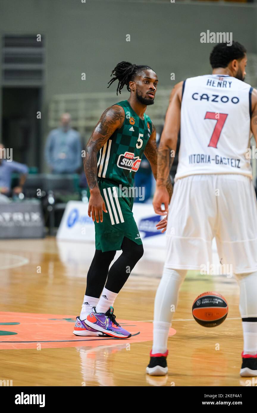 5 PARIS LEE of Panathinaikos Athens during the Euroleague, Round 7