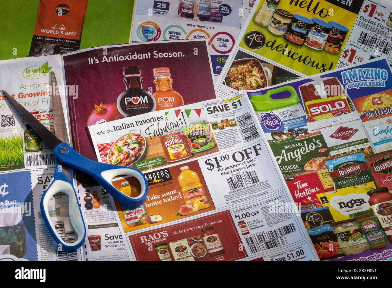 Scissors and Coupons for Savings, USA 2022 Stock Photo Alamy