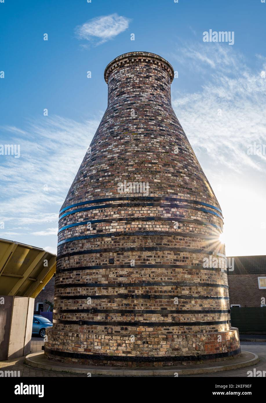 Old industrial brick built bottle kiln, Portobello, Edinburgh, Scotland